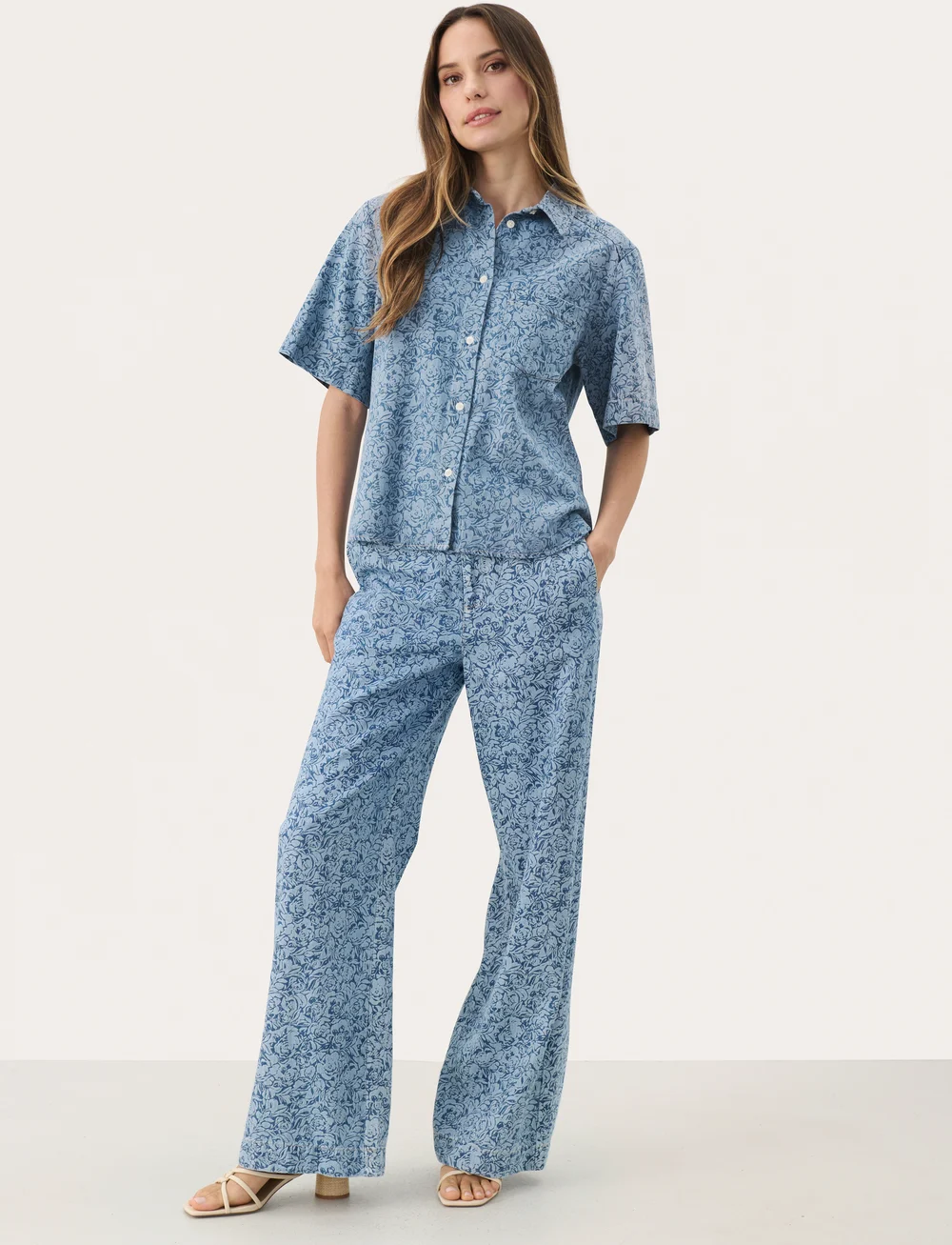 Part Two - NiclaPW SH - denim shirts - denim rose - 4