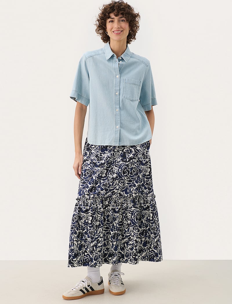Part Two - NiclaPW SH - jeanshemden - whiteish blue denim - 3