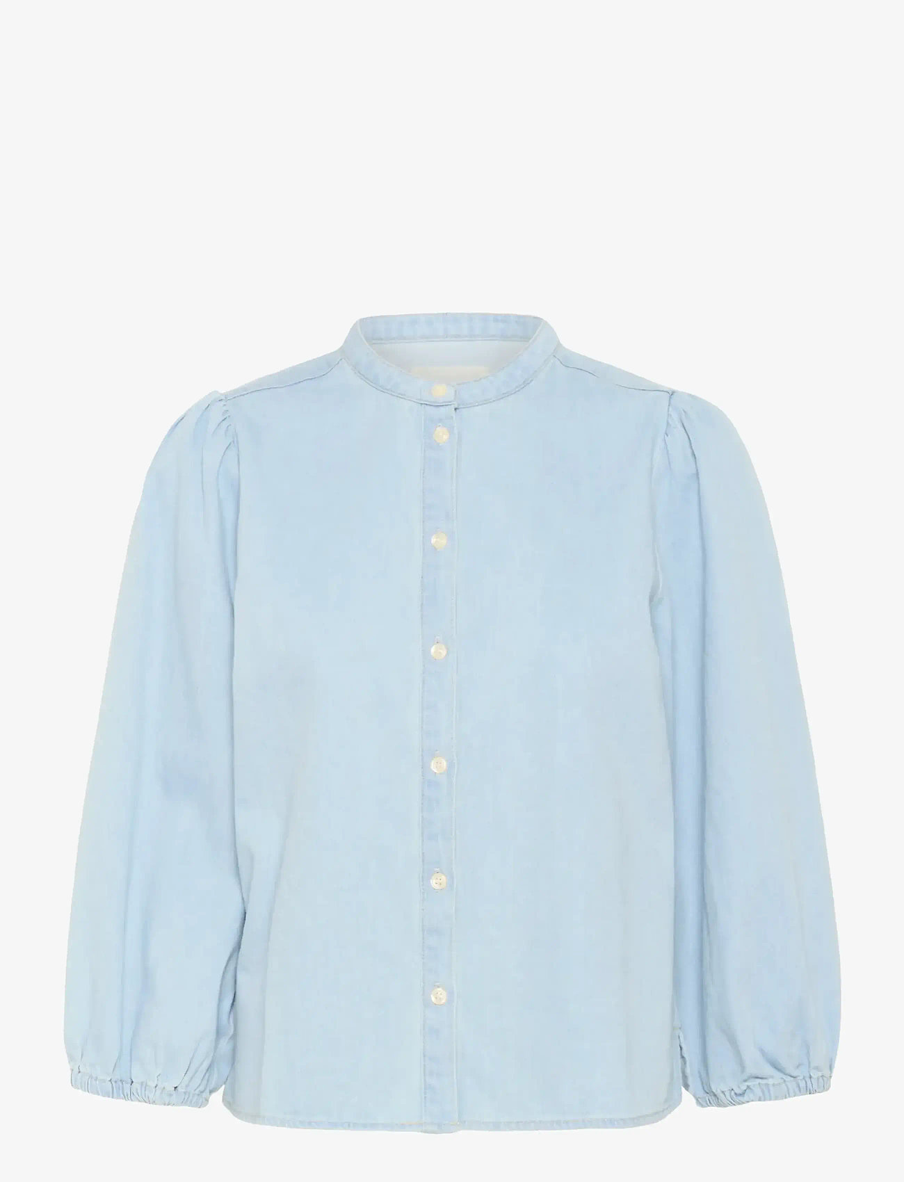 Part Two - NicoliePW SH - jeansskjortor - whiteish blue denim - 0