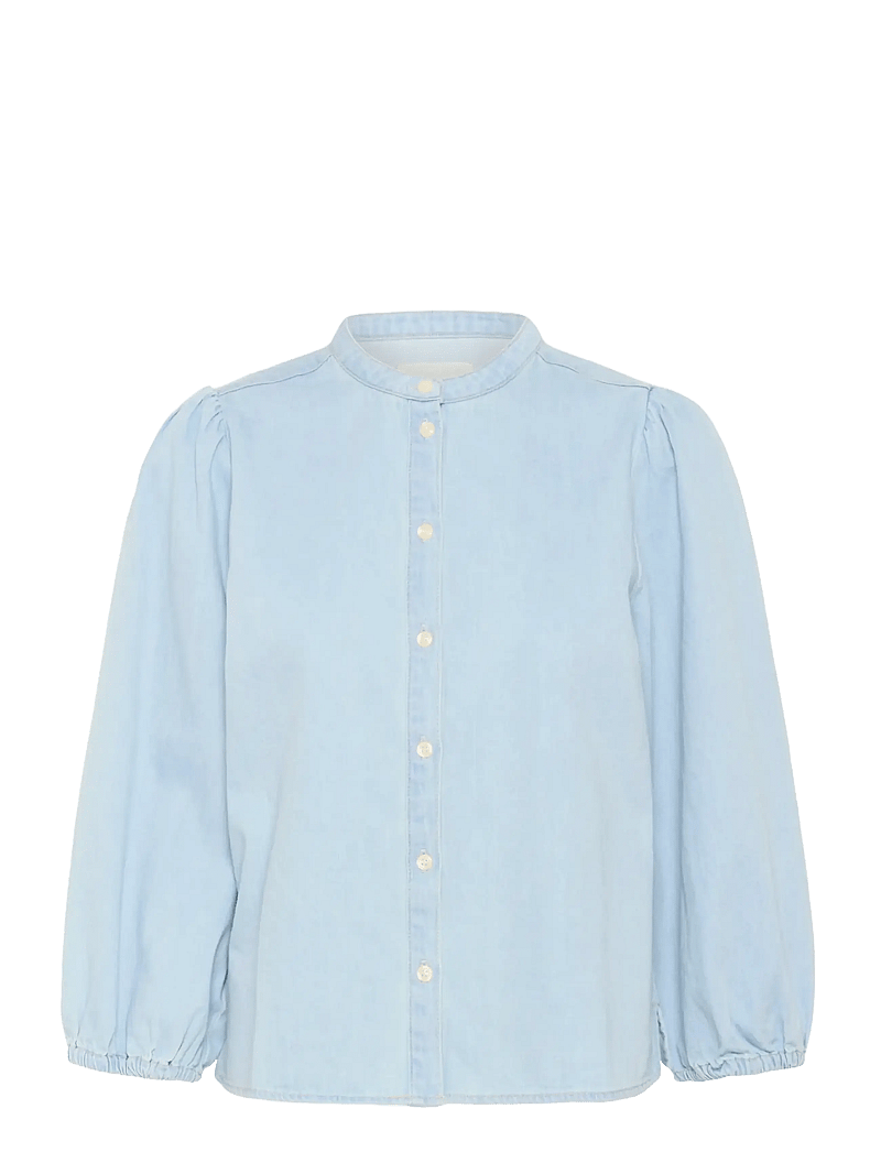 Part Two - NicoliePW SH - jeansskjortor - whiteish blue denim - 0