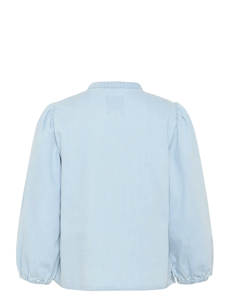 Part Two - NicoliePW SH - jeansskjortor - whiteish blue denim - 1