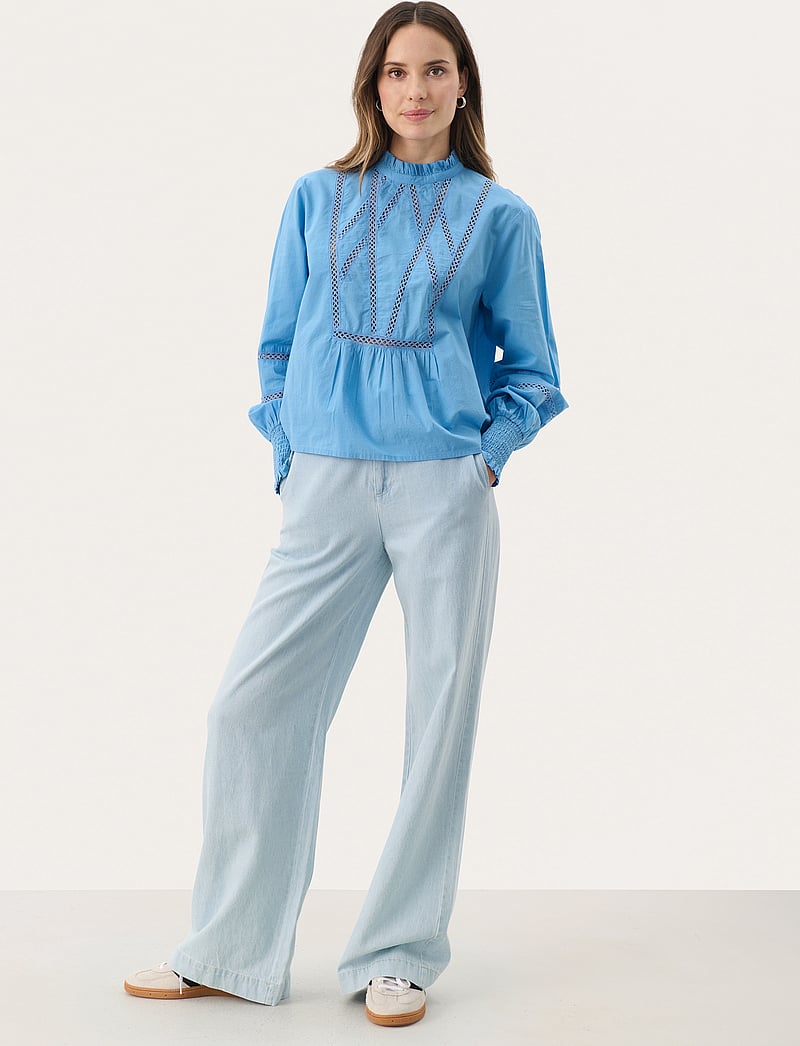 Part Two - NieldaPW BL - langärmlige blusen - silver lake blue - 3