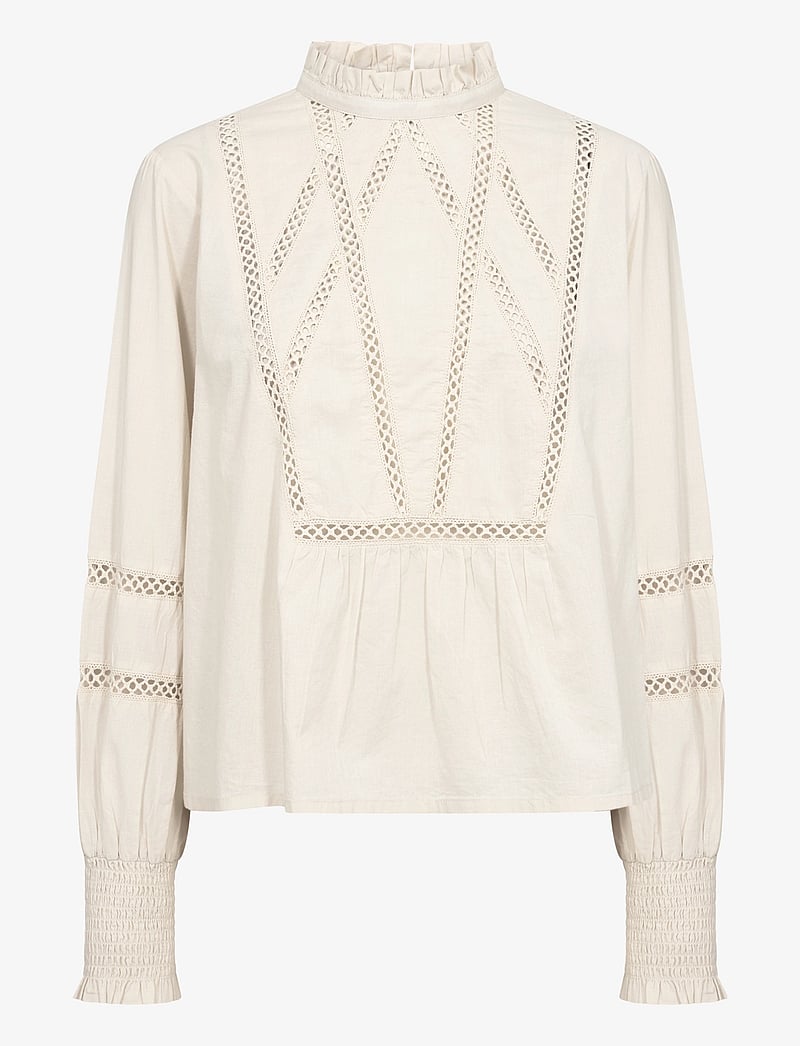 Part Two - NieldaPW BL - långärmade blusar - whitecap gray - 1