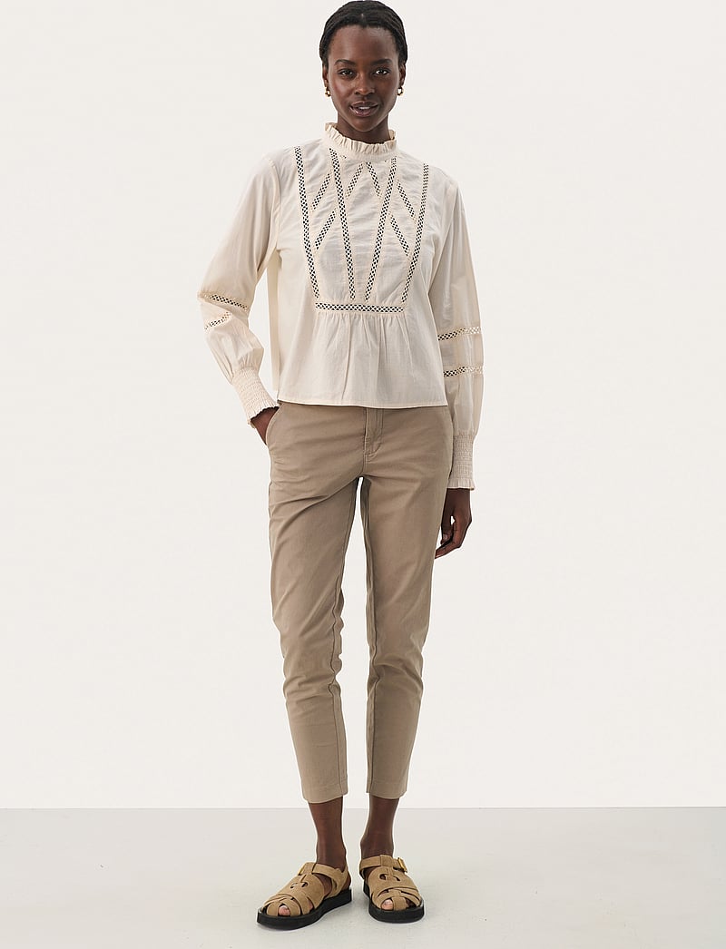 Part Two - NieldaPW BL - långärmade blusar - whitecap gray - 3