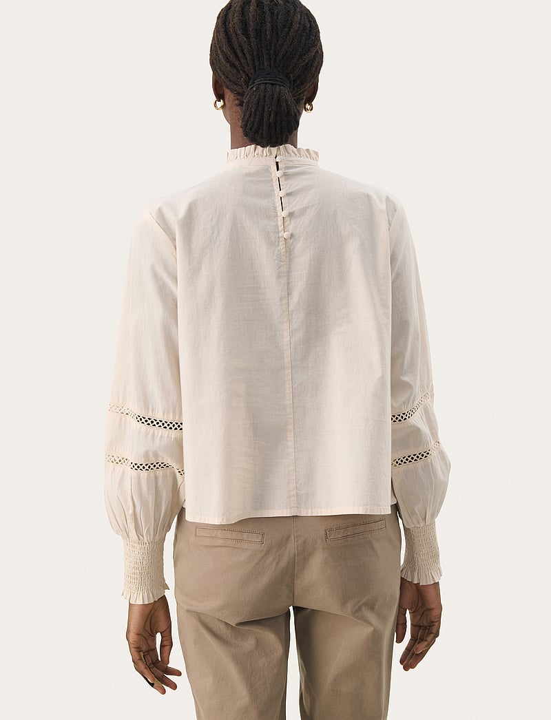 Part Two - NieldaPW BL - långärmade blusar - whitecap gray - 4