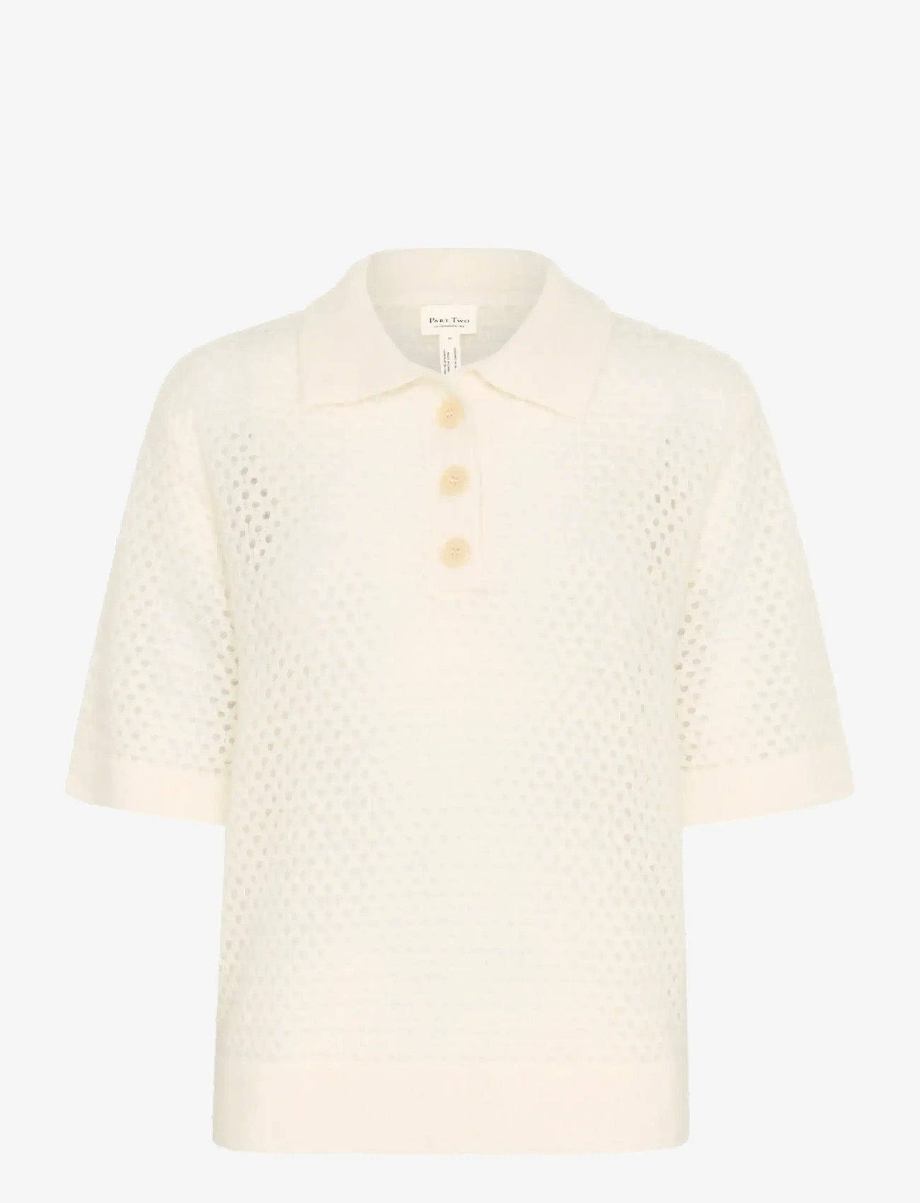 Part Two - NiviPW PU - stickade tröjor - eggnog - 1