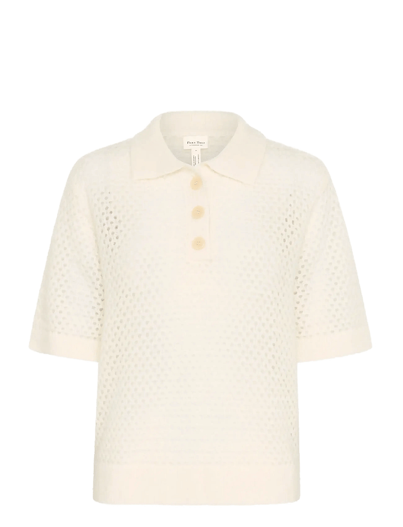 Part Two - NiviPW PU - stickade tröjor - eggnog - 1