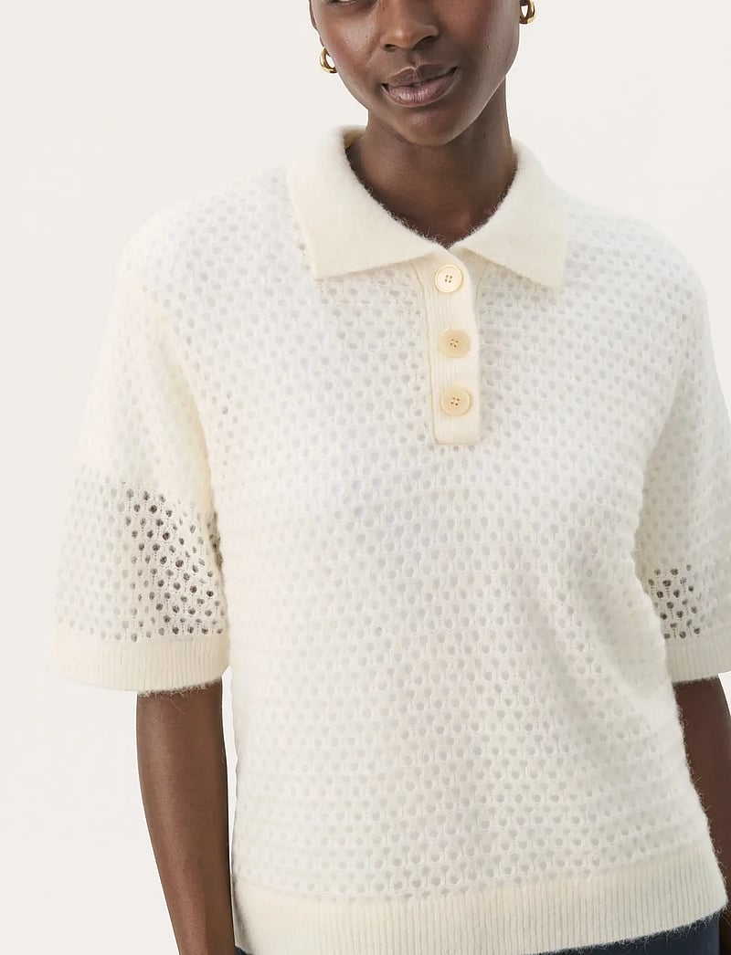 Part Two - NiviPW PU - stickade tröjor - eggnog - 5