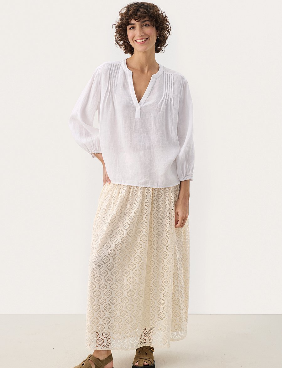 Part Two - NyaraPW BL - langærmede bluser - bright white - 3