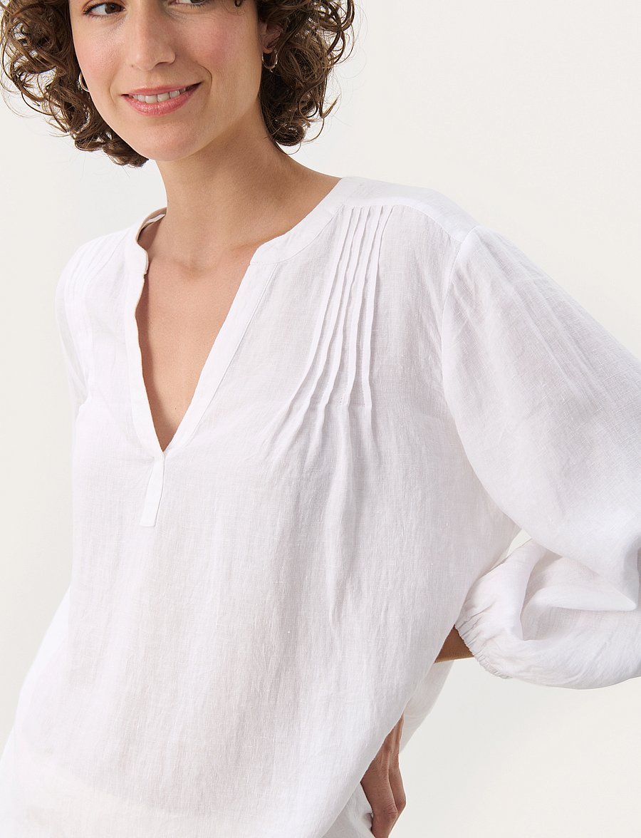 Part Two - NyaraPW BL - langærmede bluser - bright white - 5