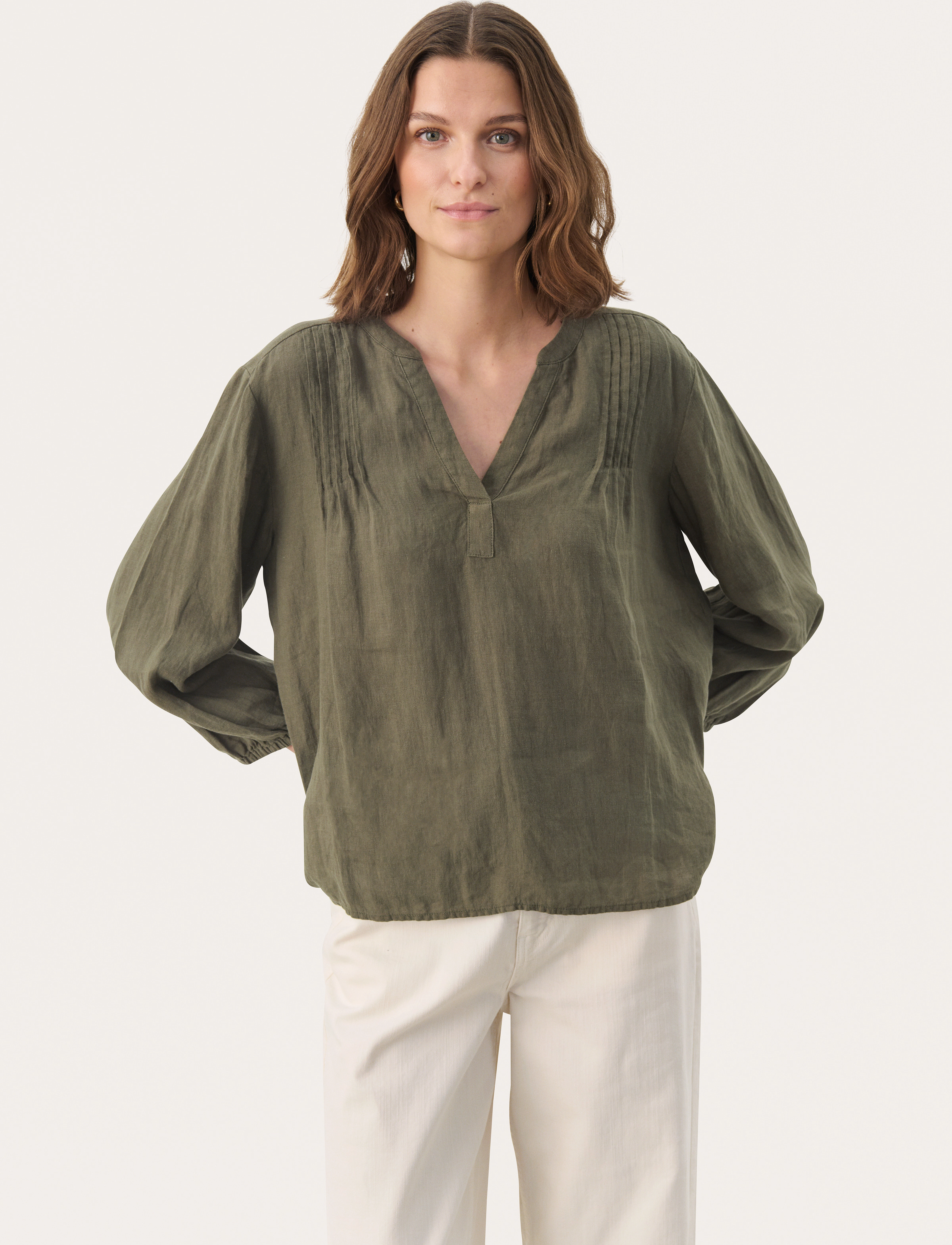 Part Two NyaraPW BL - Blusen - KALAMATA / khaki/green