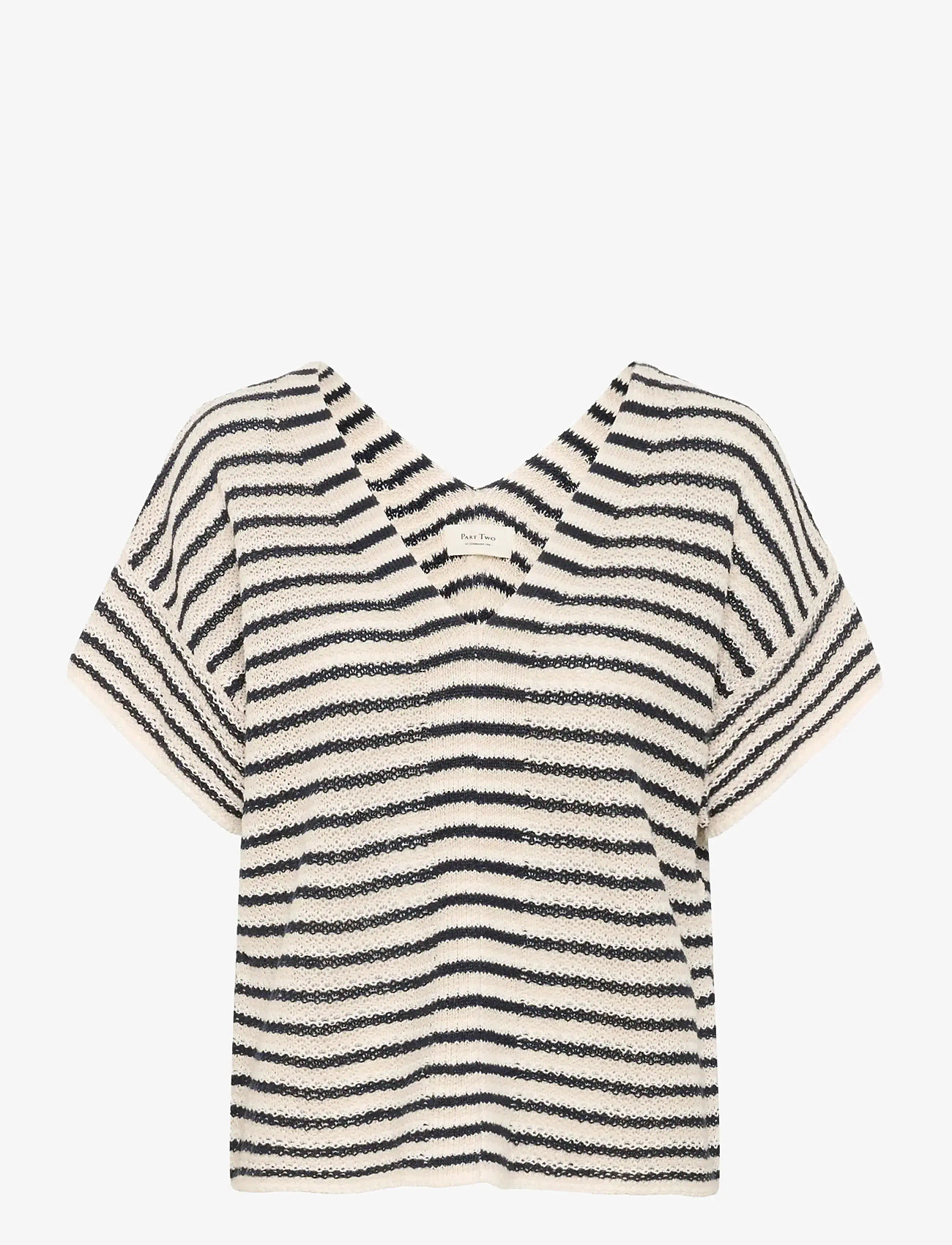 Part Two - NailahPW PU - pullover - navy natural stripe - 0