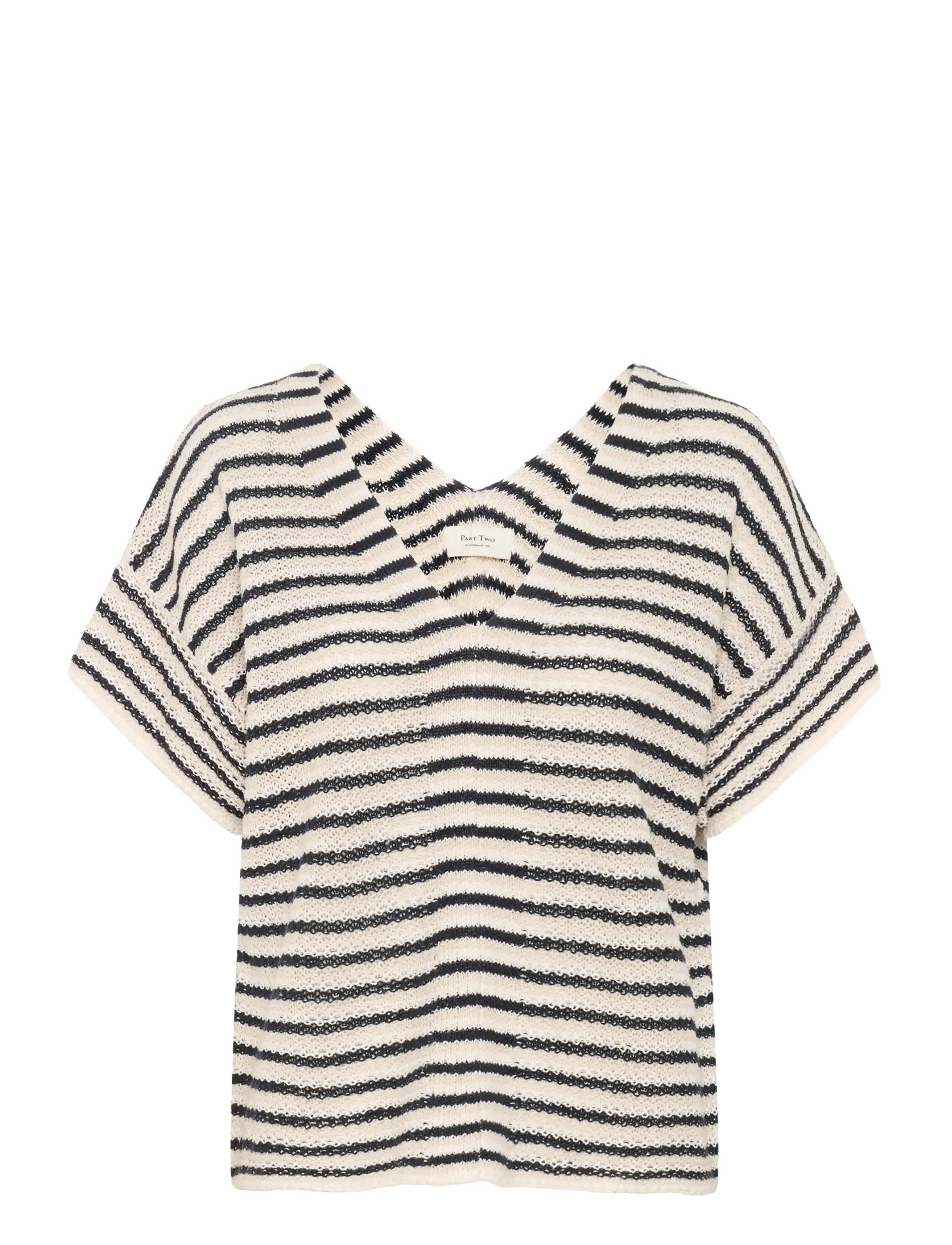 Part Two NailahPW PU - Džemprid - NAVY NATURAL STRIPE / cream