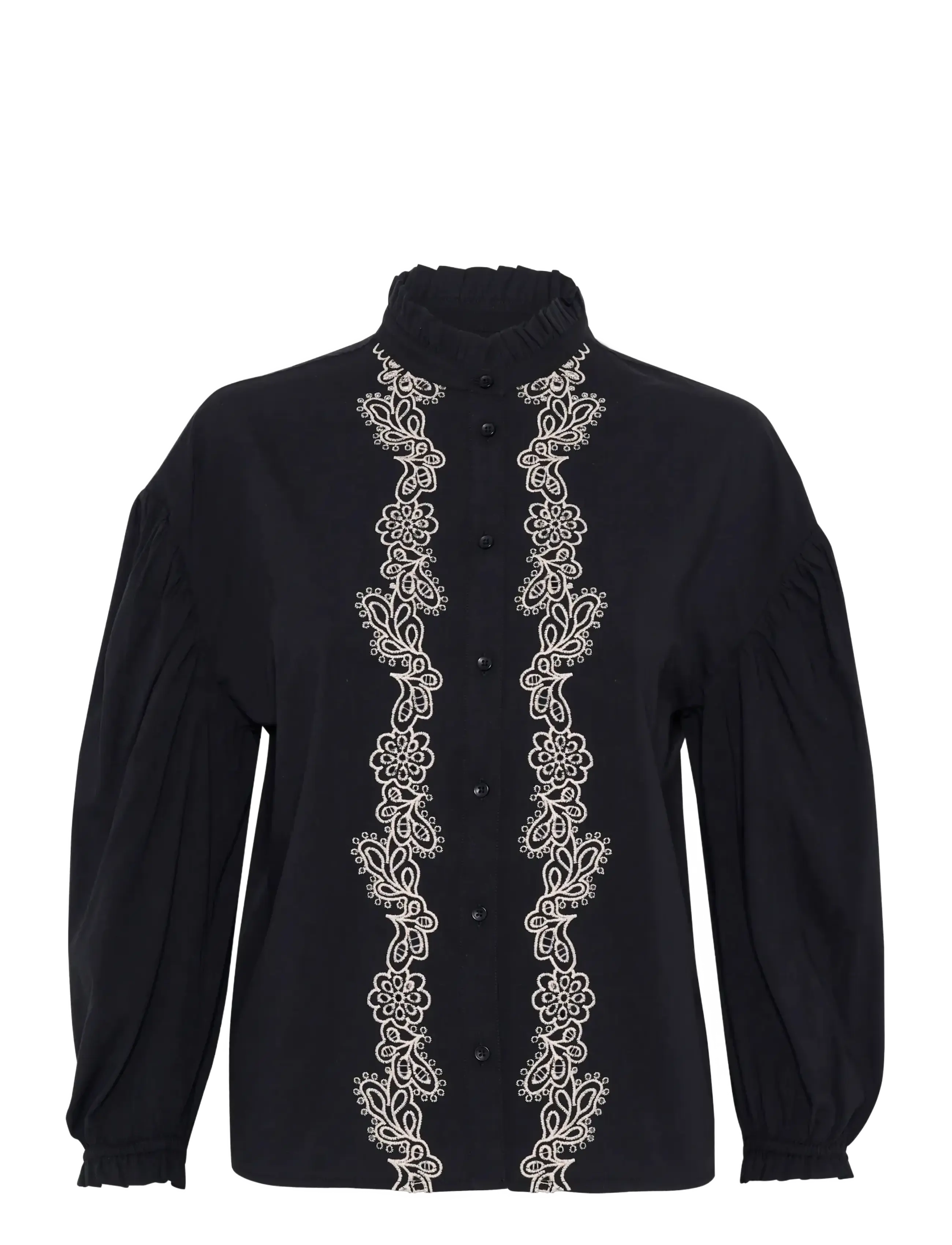 Part Two NurtaPW SH - Blusar & Skjortor - BLACK / black