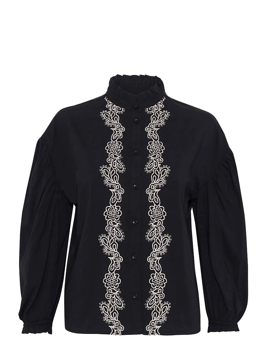 Part Two - NurtaPW SH - langärmelige blusen - black - 1