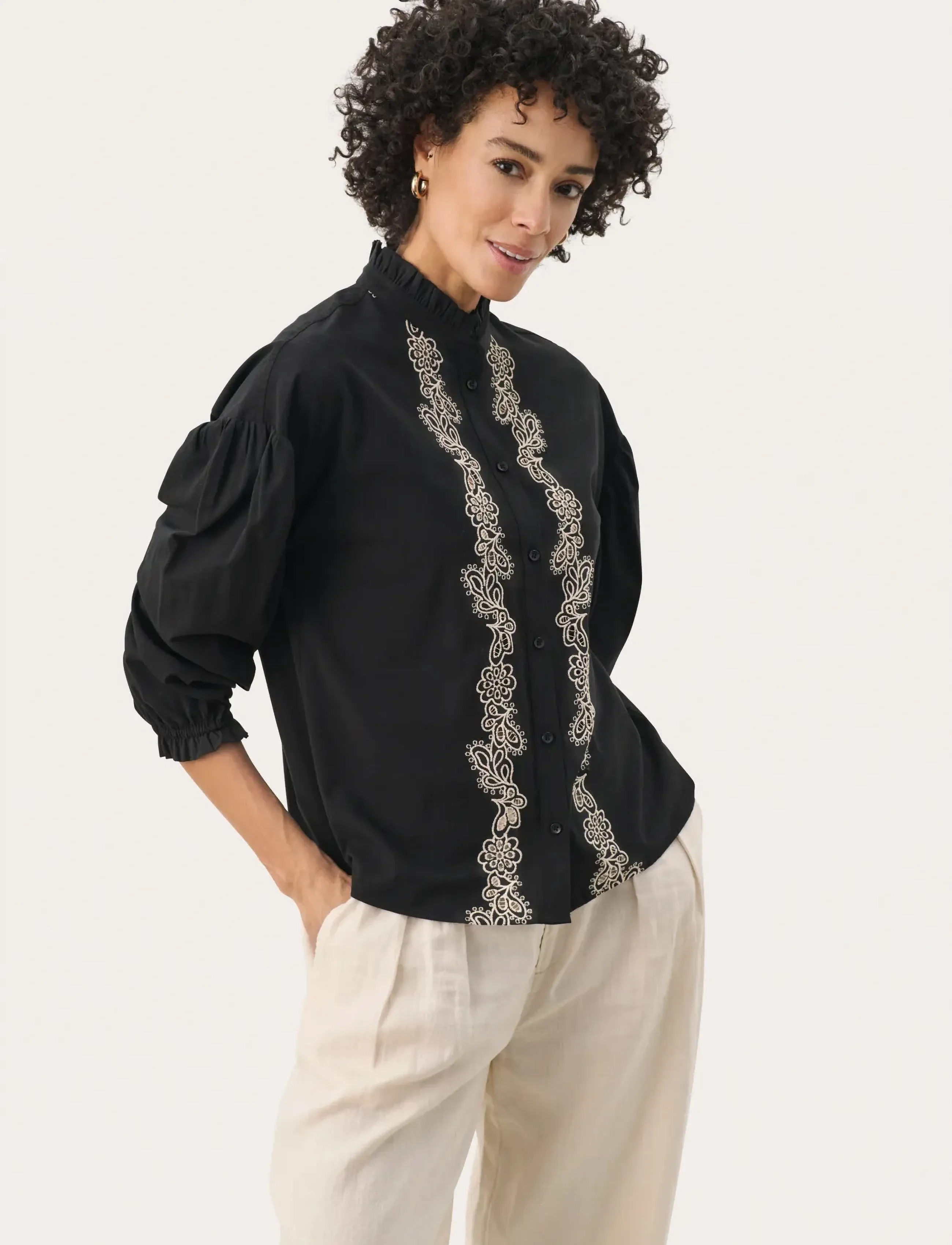Part Two Nurtapw Sh, 38, Black, Bluser > Langærmede, Dame