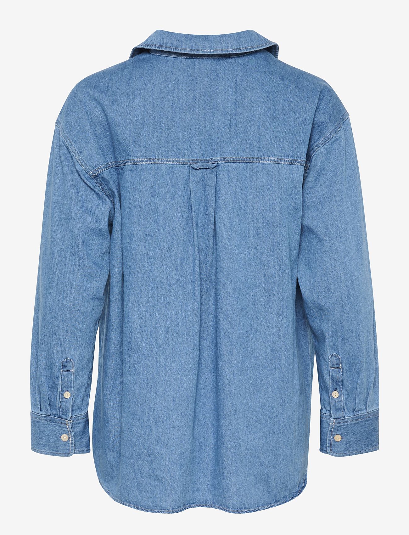 Part Two - NorlyPW SH - langärmlige blusen - medium blue denim - 1