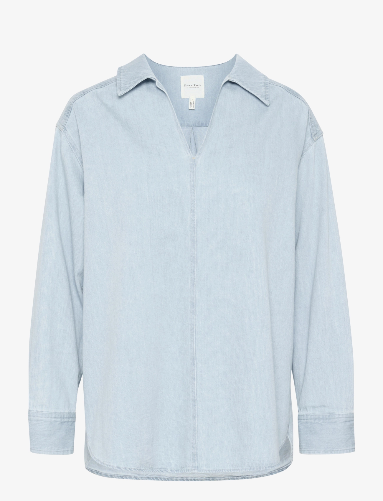 Part Two NorlyPW SH - Tøj - WHITEISH BLUE DENIM / blue