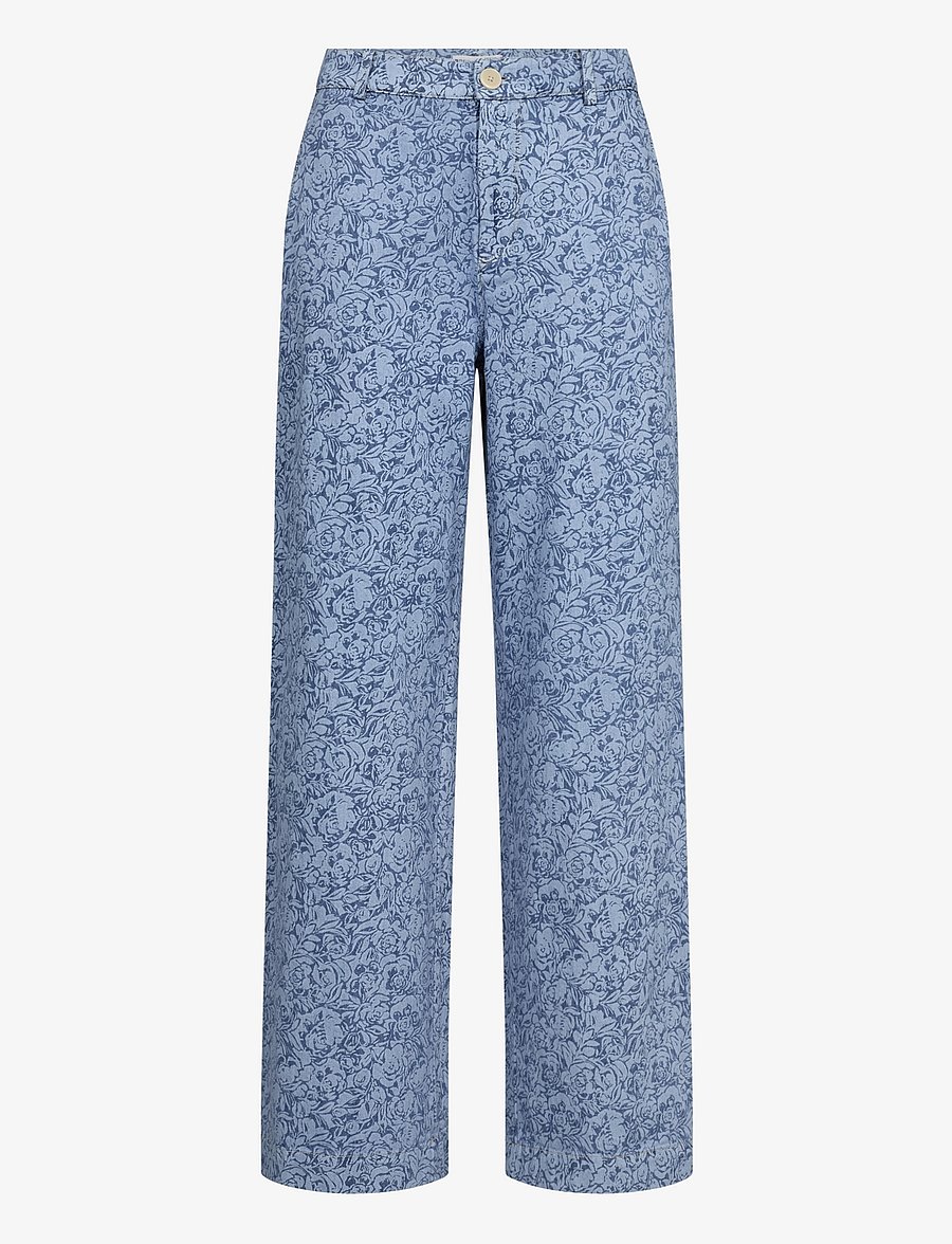 Part Two - CoraliePW PA - wide leg trousers - denim rose - 1