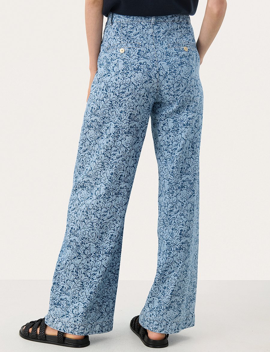 Part Two - CoraliePW PA - wide leg trousers - denim rose - 5