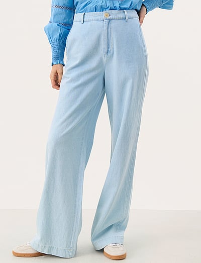 Part Two CoraliePW PA - Byxor - WHITEISH BLUE DENIM / blue
