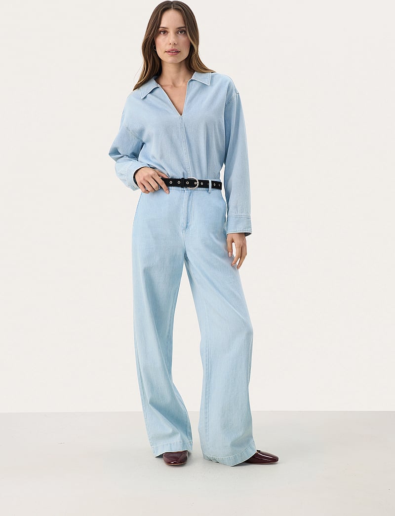 Part Two - CoraliePW PA - vida byxor - whiteish blue denim - 4