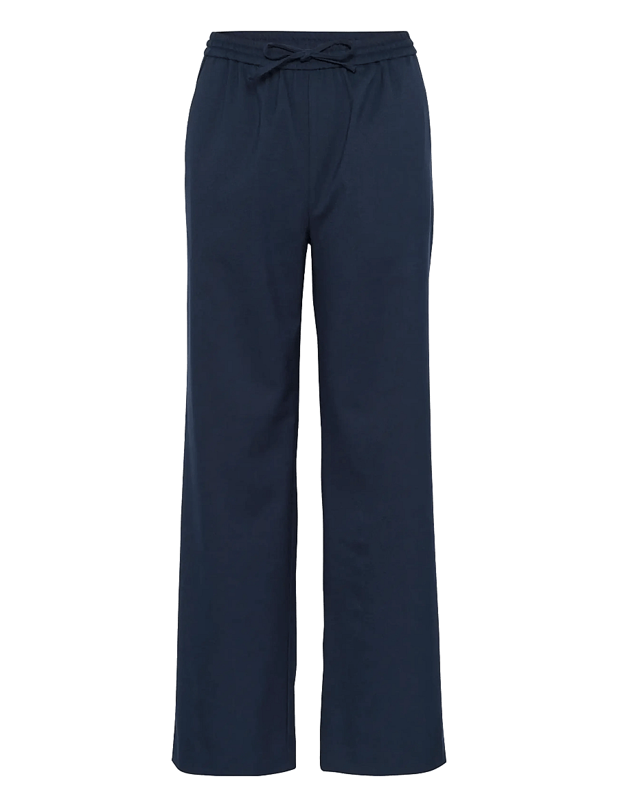 Part Two - EvalynnaPW PA - buxur með víðum skálmum - dark navy - 1