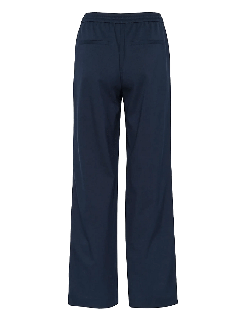Part Two - EvalynnaPW PA - bukser med brede ben - dark navy - 2