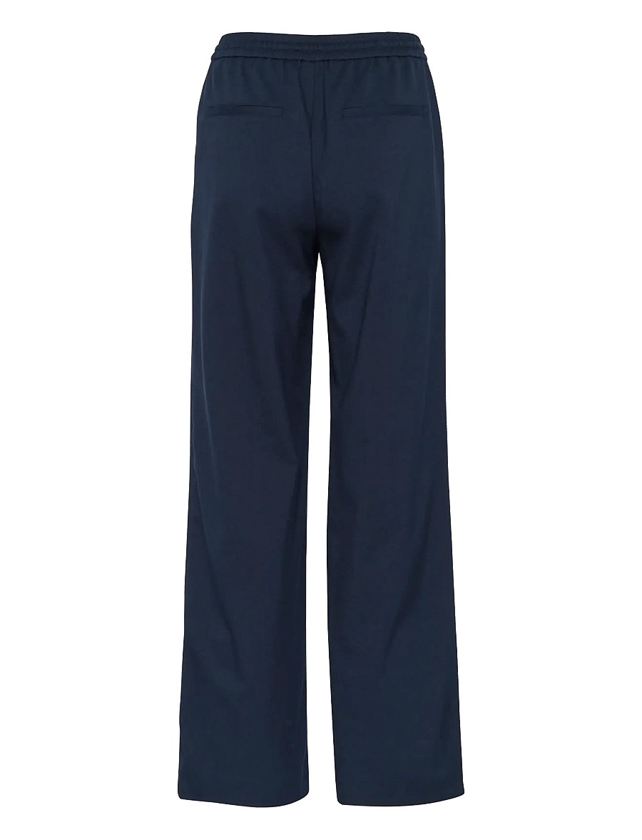 Part Two - EvalynnaPW PA - buxur með víðum skálmum - dark navy - 2