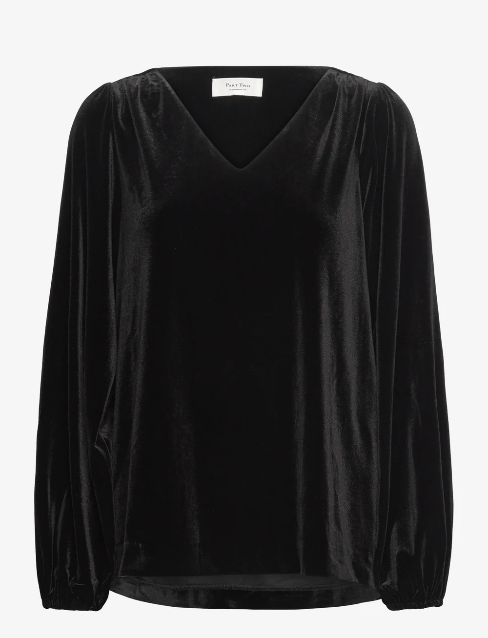 Part Two - MadisPW BL - långärmade blusar - black - 1
