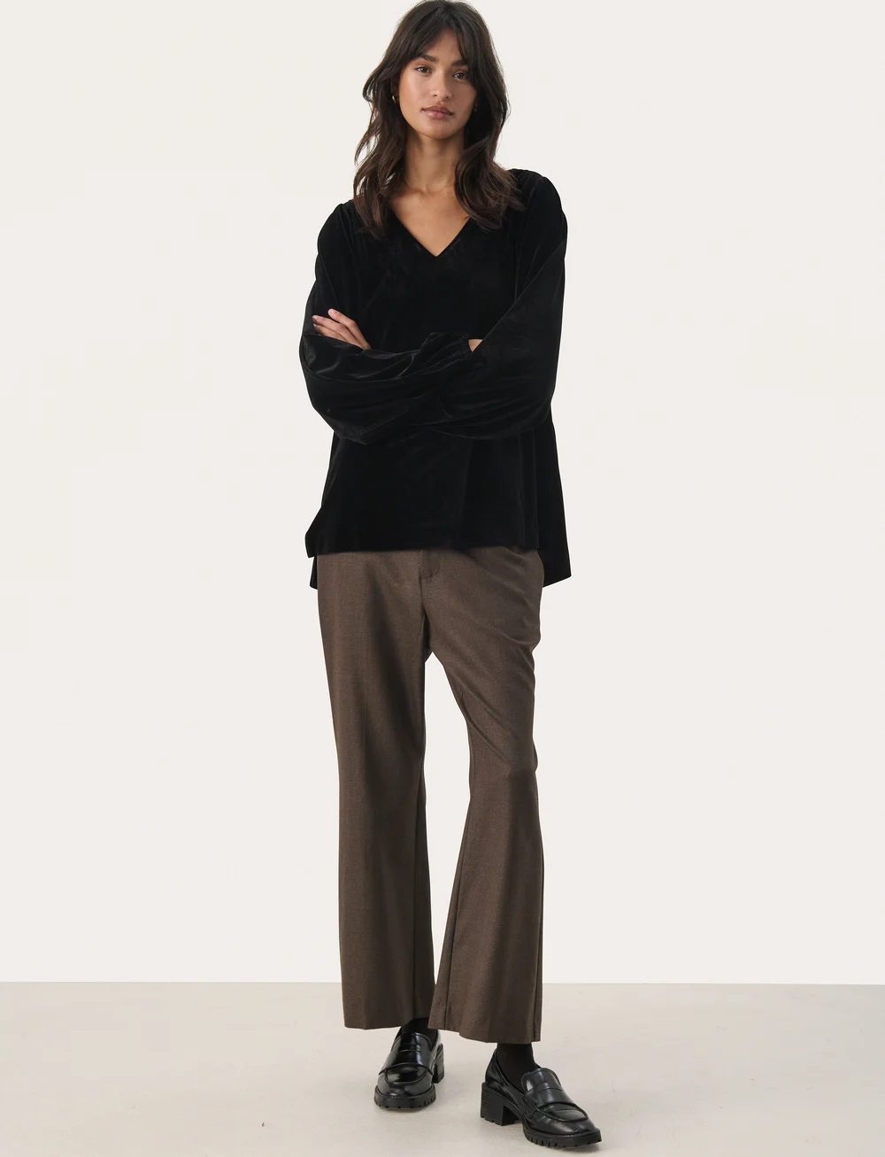 Part Two - MadisPW BL - långärmade blusar - black - 3