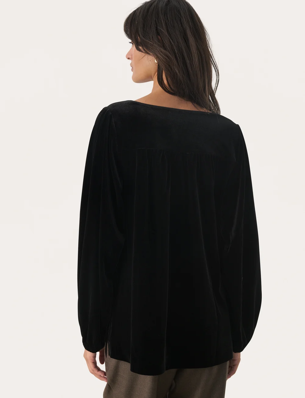 Part Two - MadisPW BL - långärmade blusar - black - 5