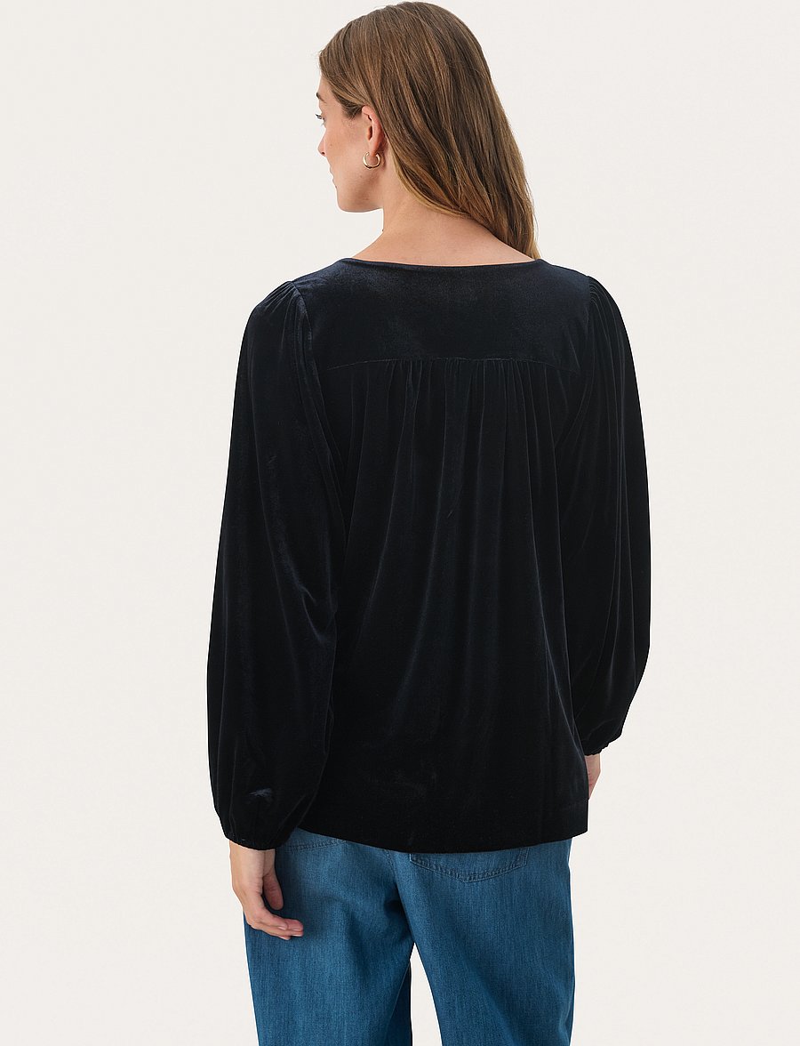 Part Two - MadisPW BL - langärmelige blusen - dark navy - 5