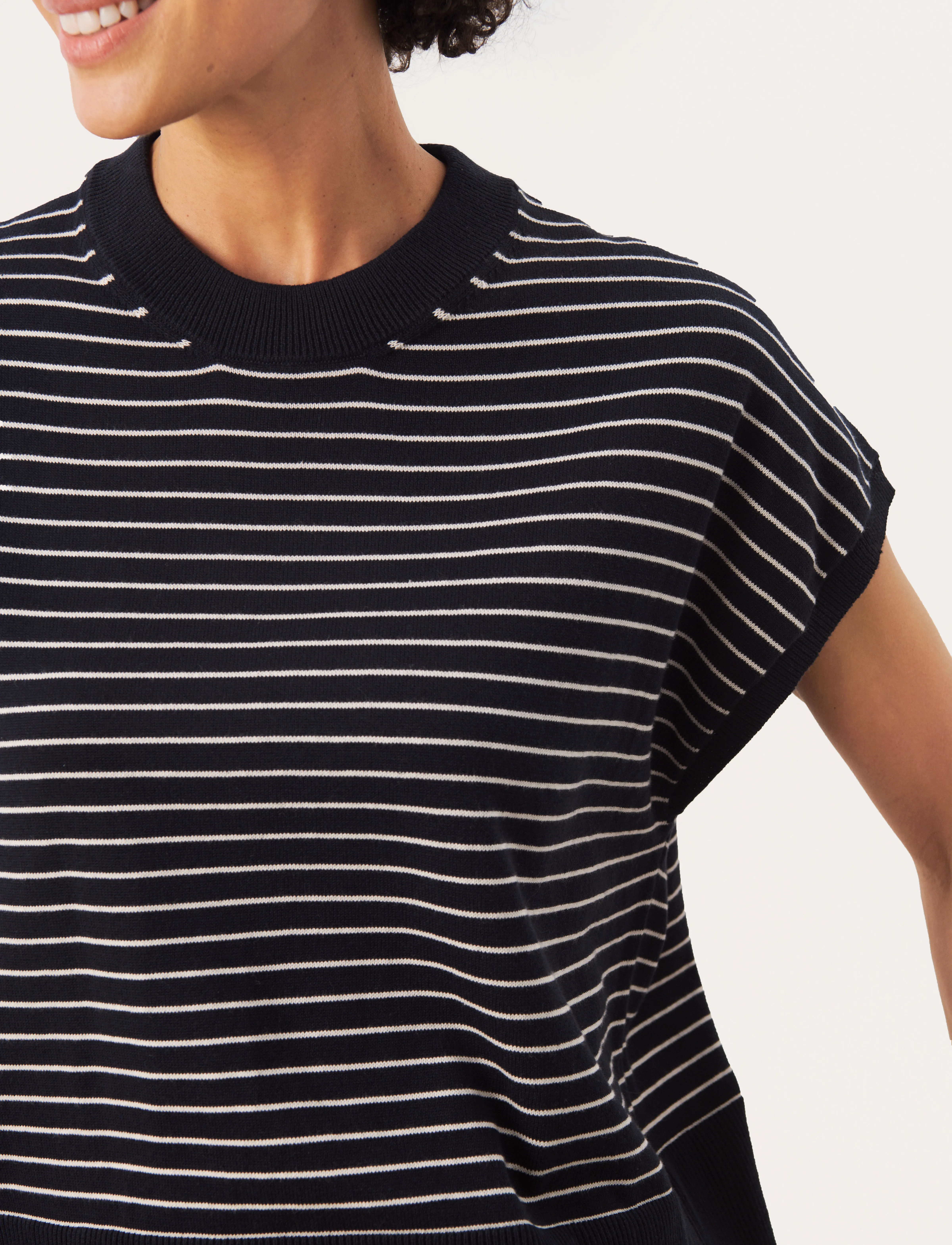 Part Two - NatayaPW PU - lyhythihaiset puserot - dark navy stripe - 5