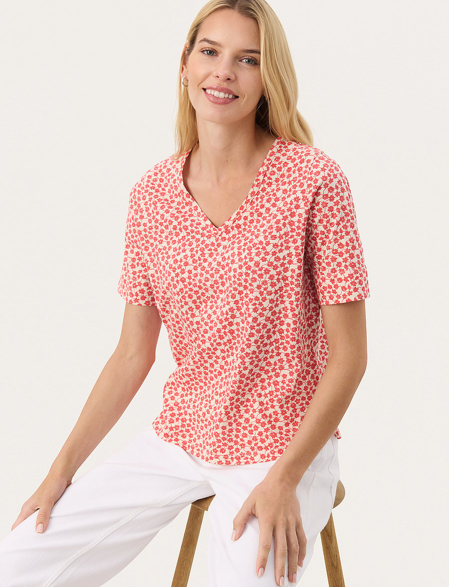 Part Two - CurliaPW TS - t-shirts - bittersweet mini grid flower - 0