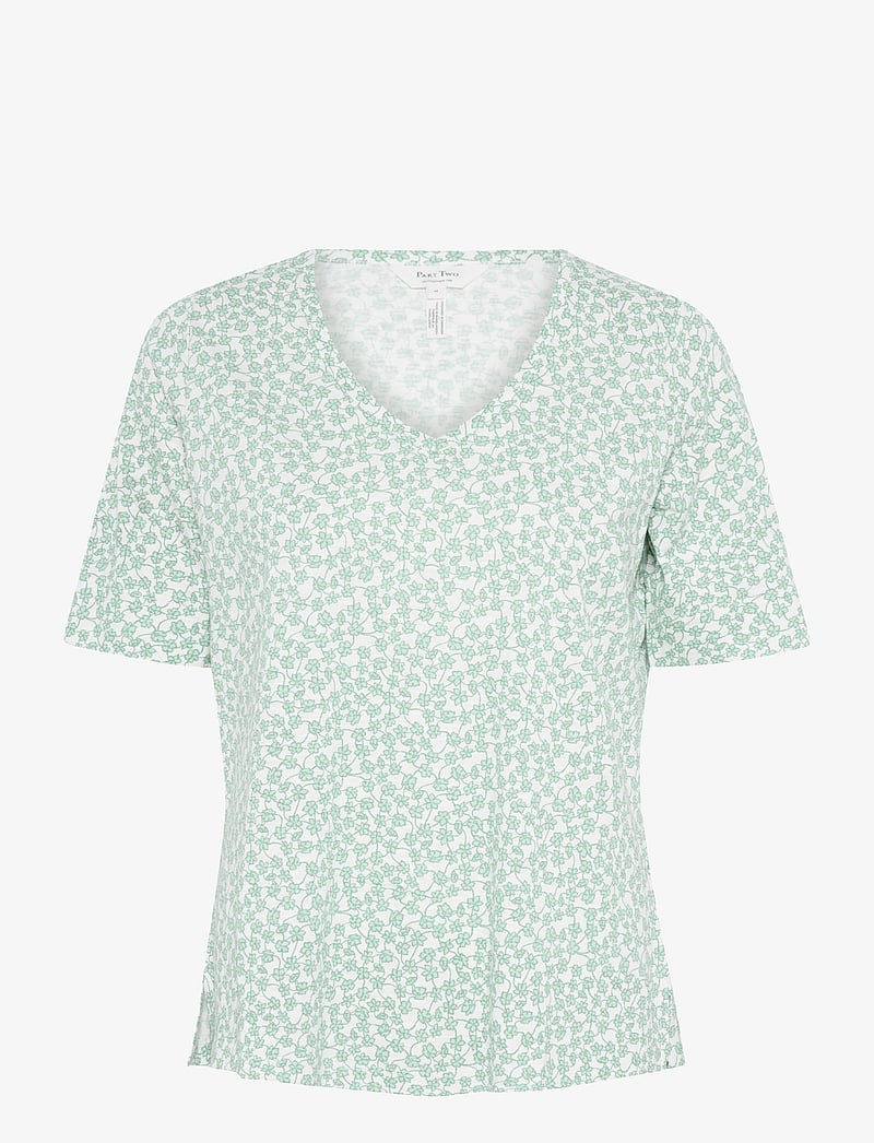 Part Two - CurliaPW TS - t-paidat - green mini grid flower - 1