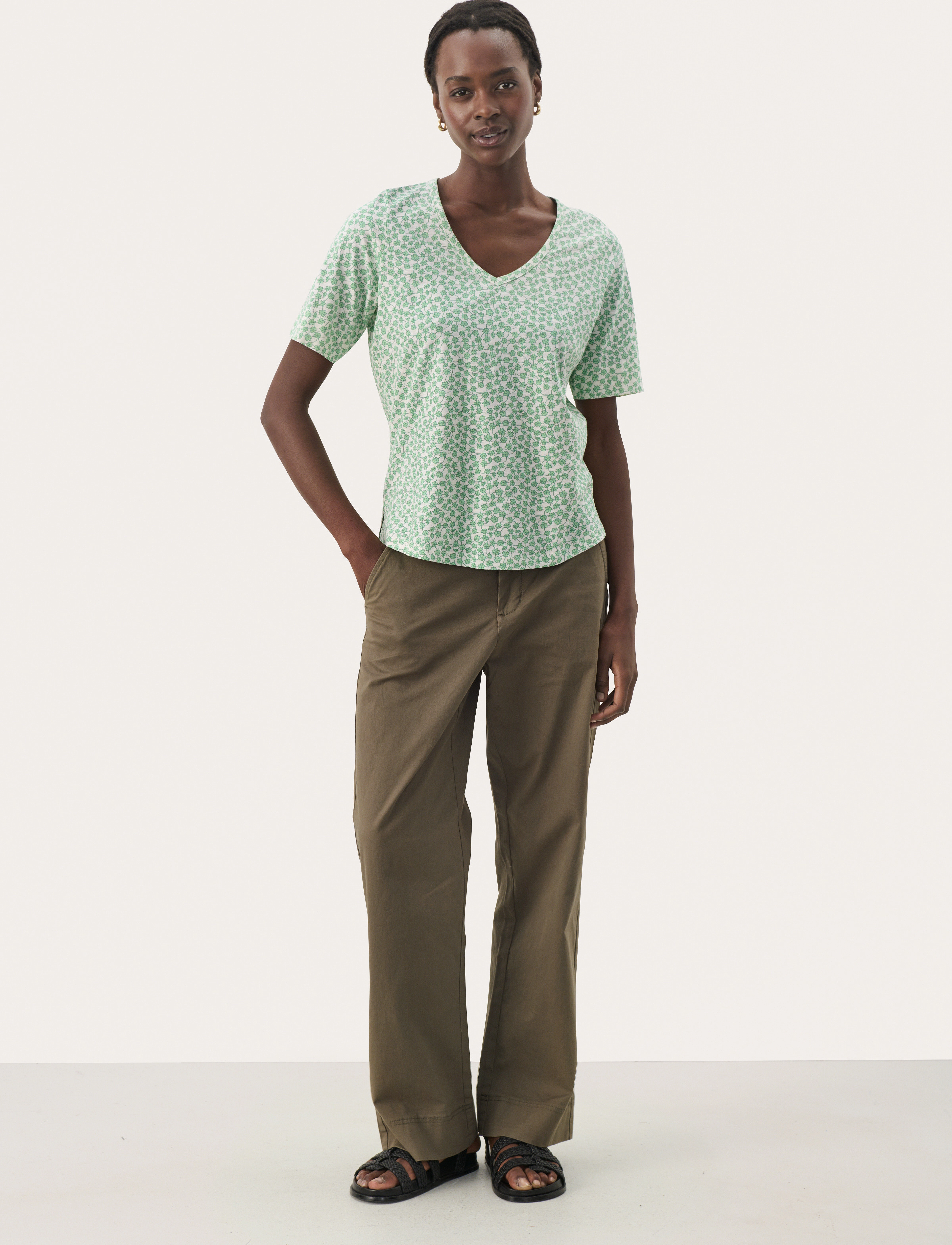 Part Two - CurliaPW TS - alhaisimmat hinnat - green mini grid flower - 3