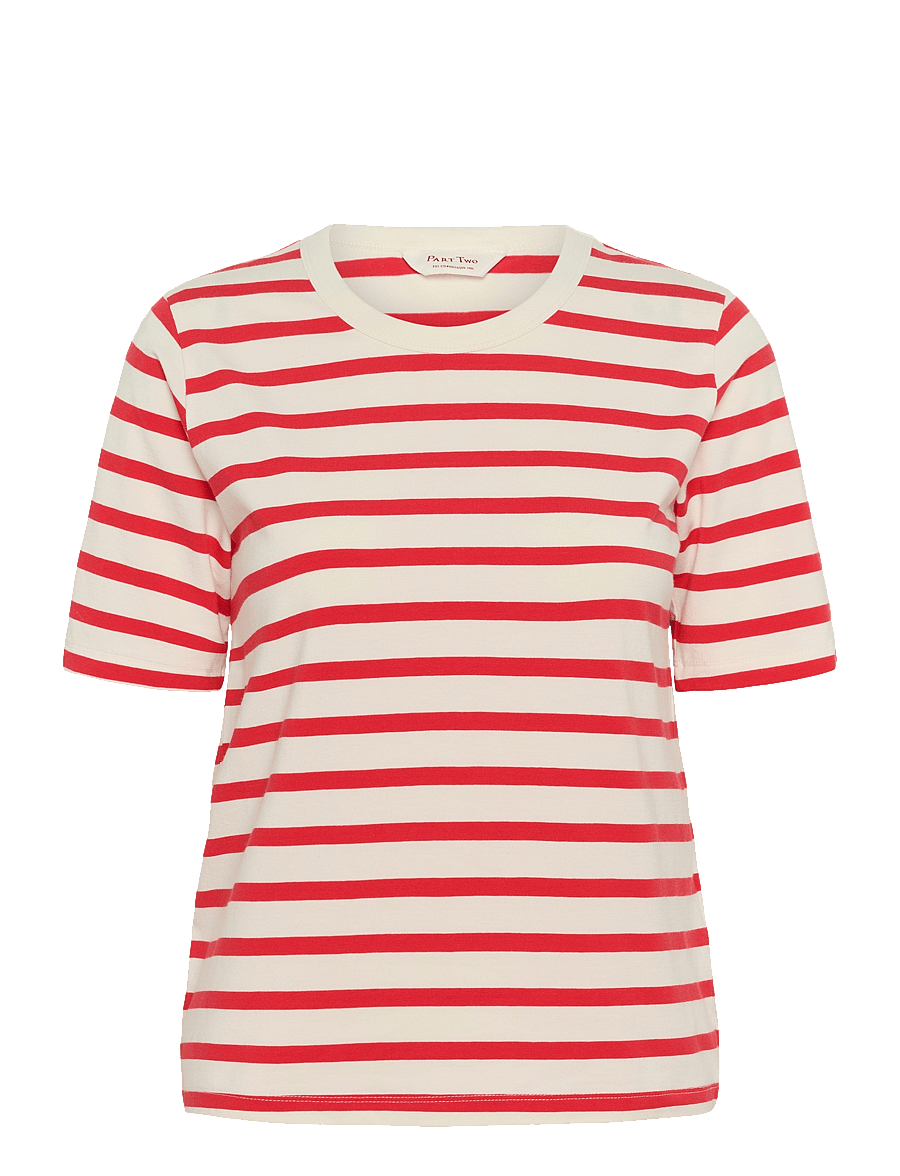 Part Two - RataniPW TS - t-shirts - bittersweet and white stripe - 1