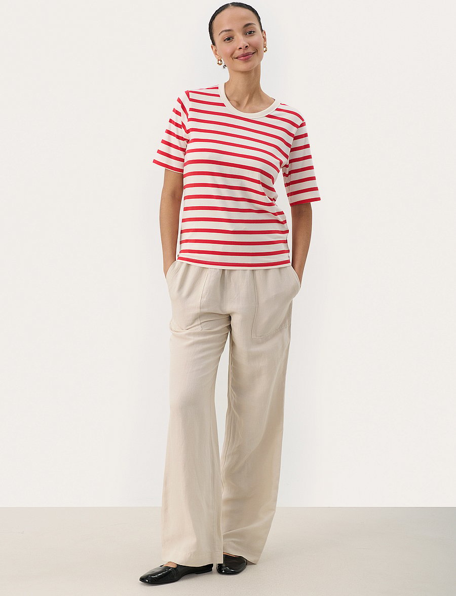 Part Two - RataniPW TS - t-shirts - bittersweet and white stripe - 3
