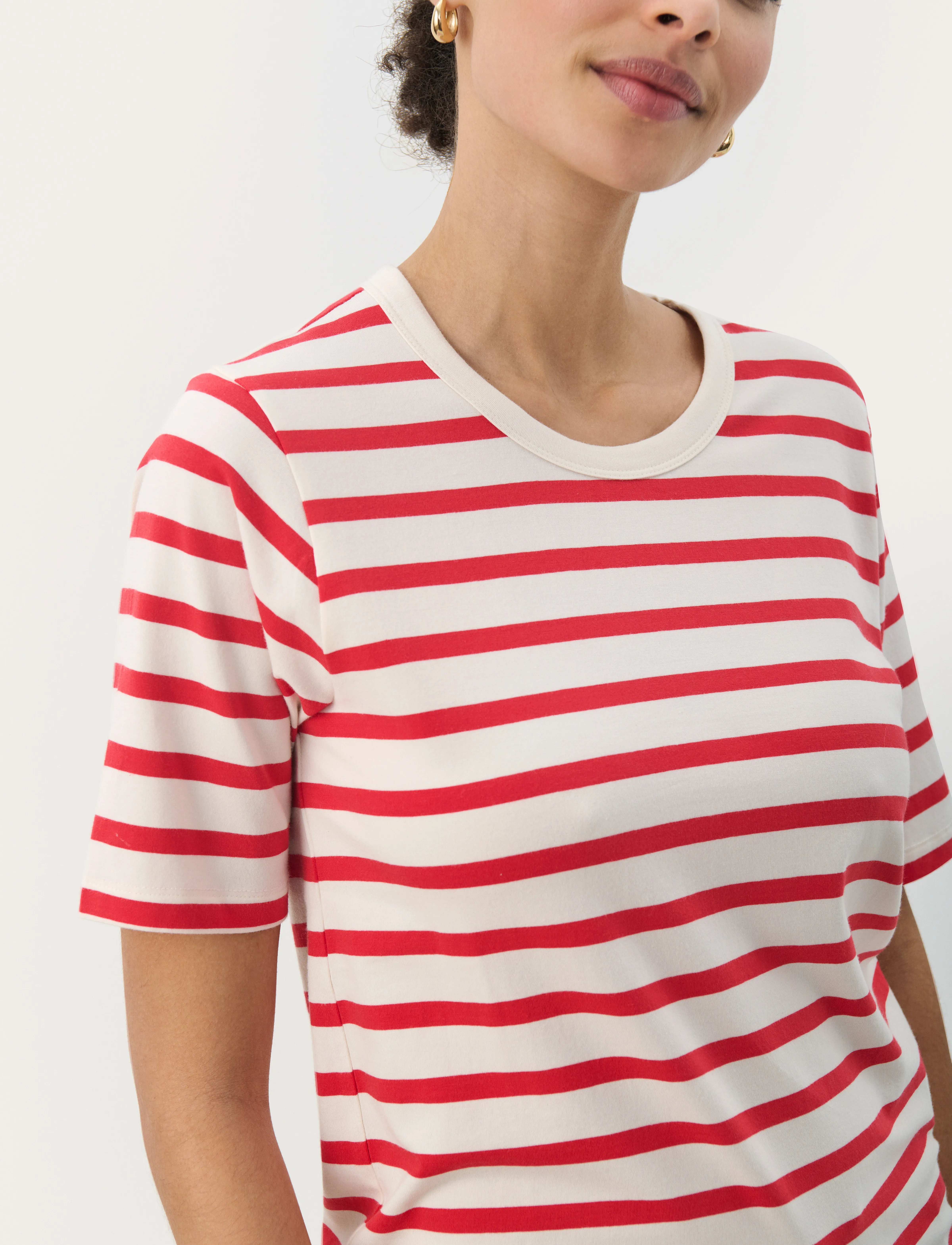 Part Two - RataniPW TS - t-shirts - bittersweet and white stripe - 5