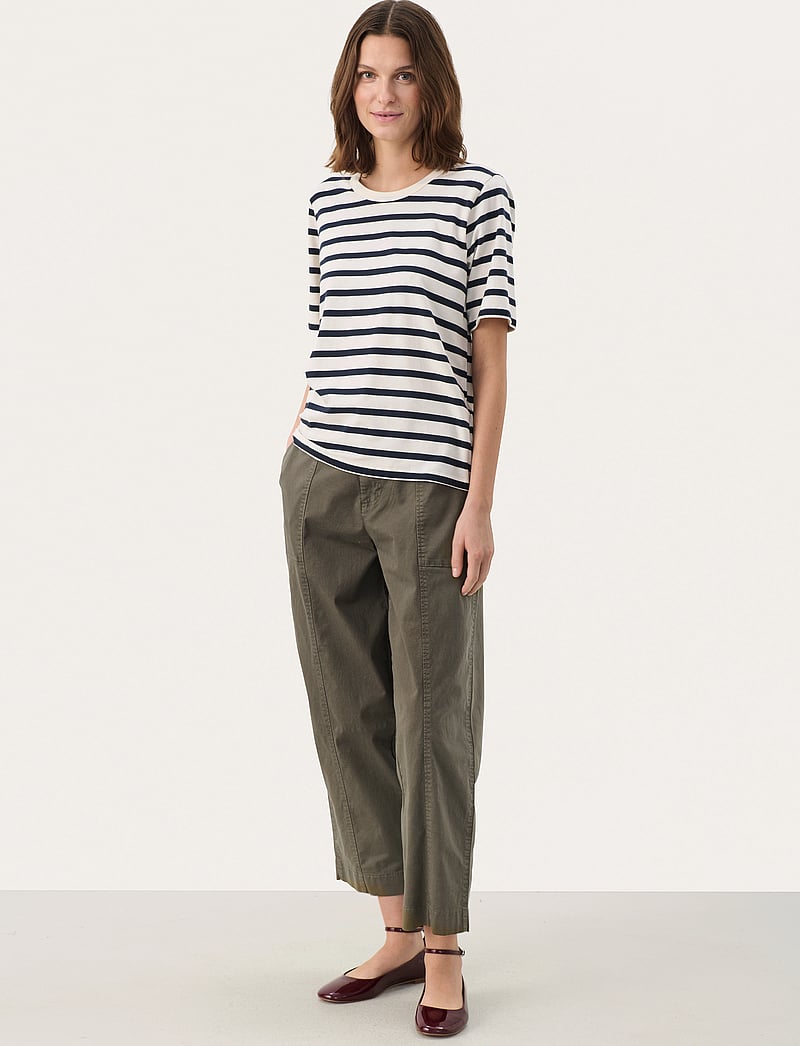 Part Two - RataniPW TS - t-shirts - navy and white stripe - 3