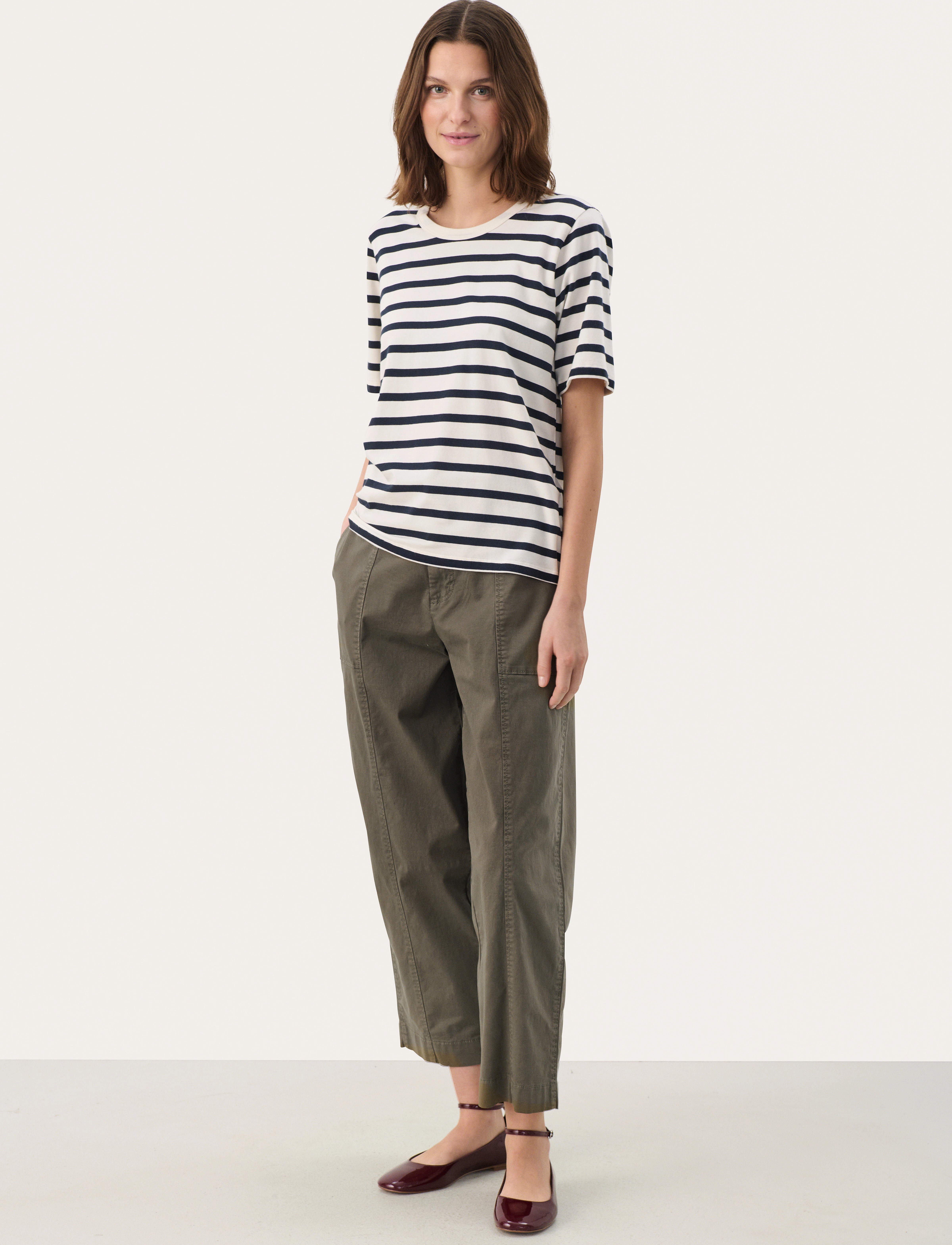 Part Two - RataniPW TS - t-shirts - navy and white stripe - 3