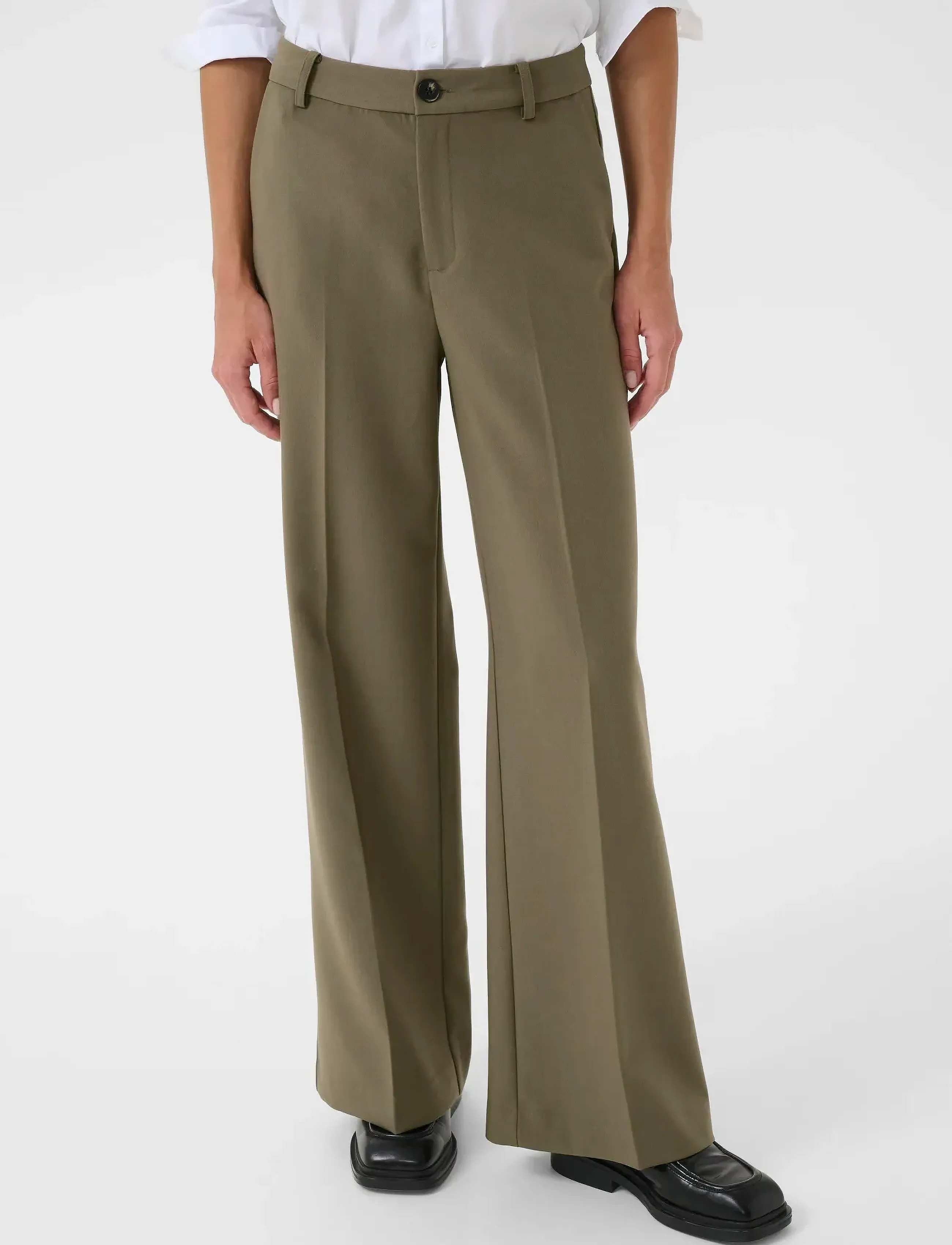 Part Two Ninnesapw Pa, 38, Khaki green, Bukser > Brede Ben, Dame