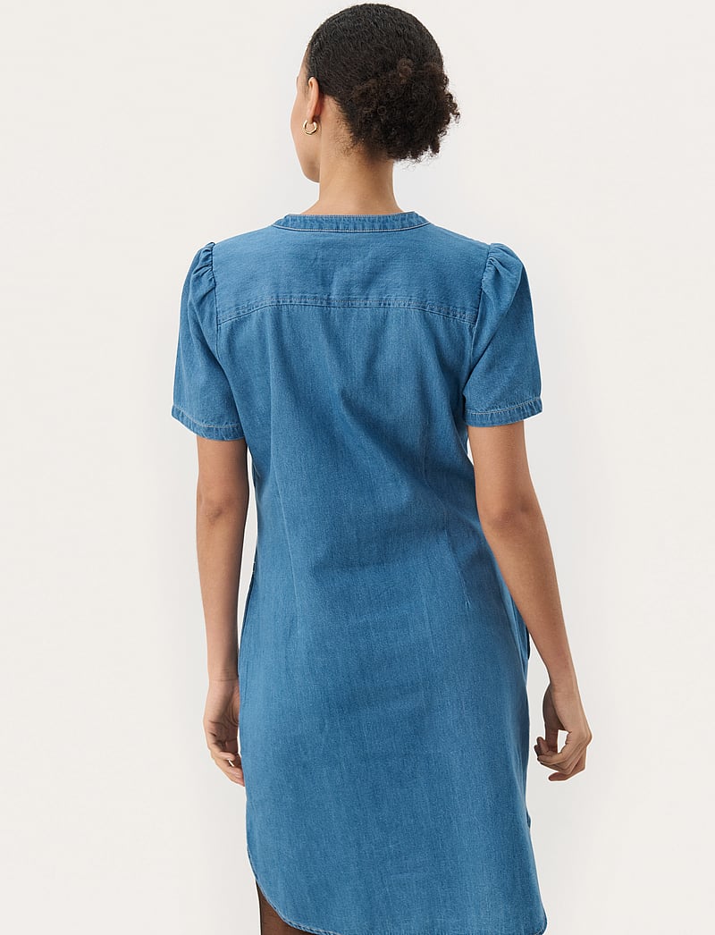 Part Two - AminasePW DR - denim dresses - medium blue denim - 4