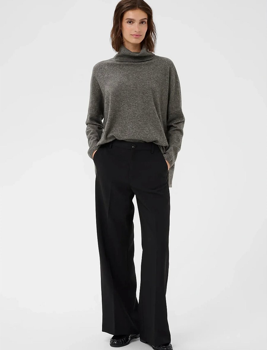 Part Two - TilanePW PU - striktrøjer - dark grey melange - 3