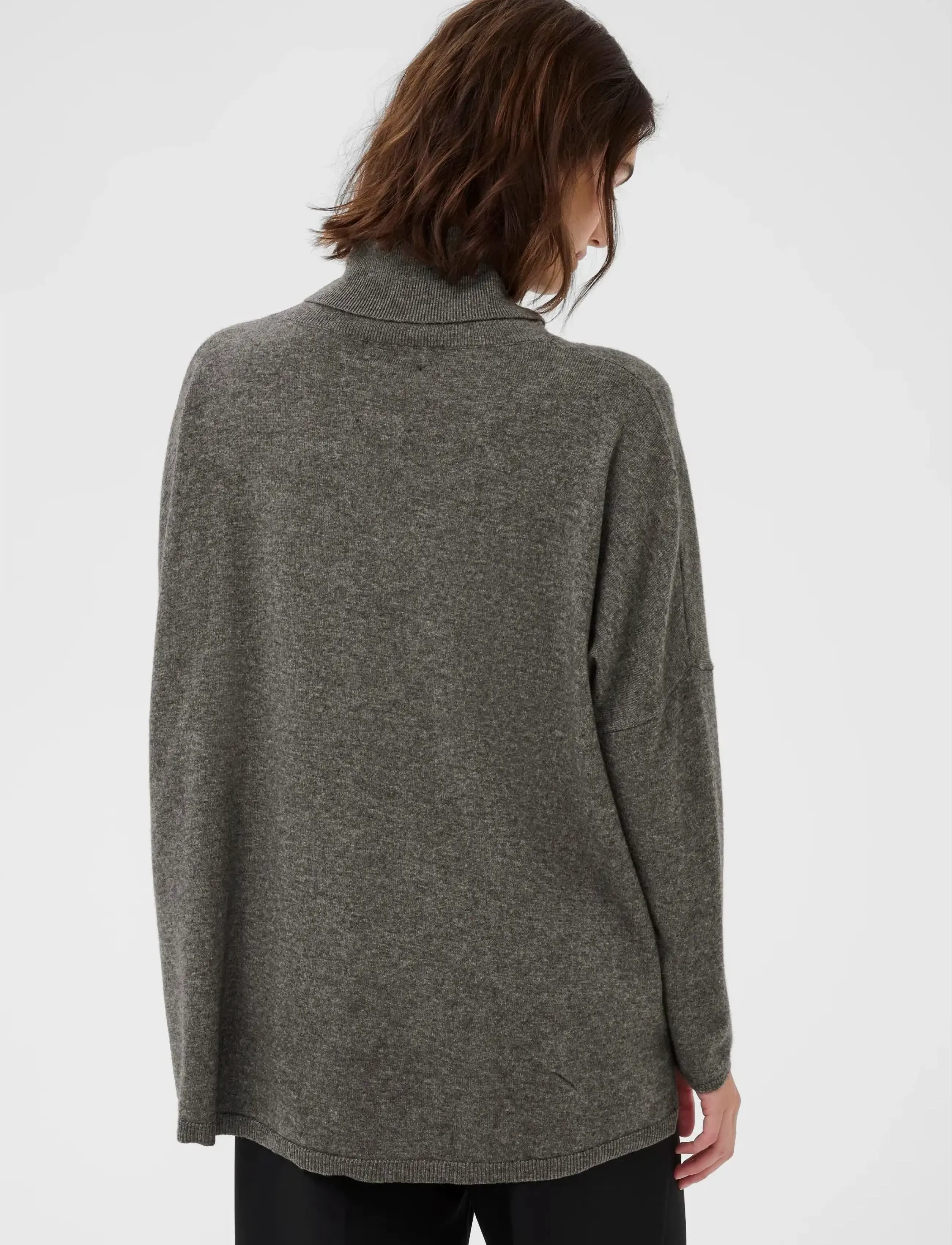 Part Two - TilanePW PU - rollkragenpullover - dark grey melange - 4