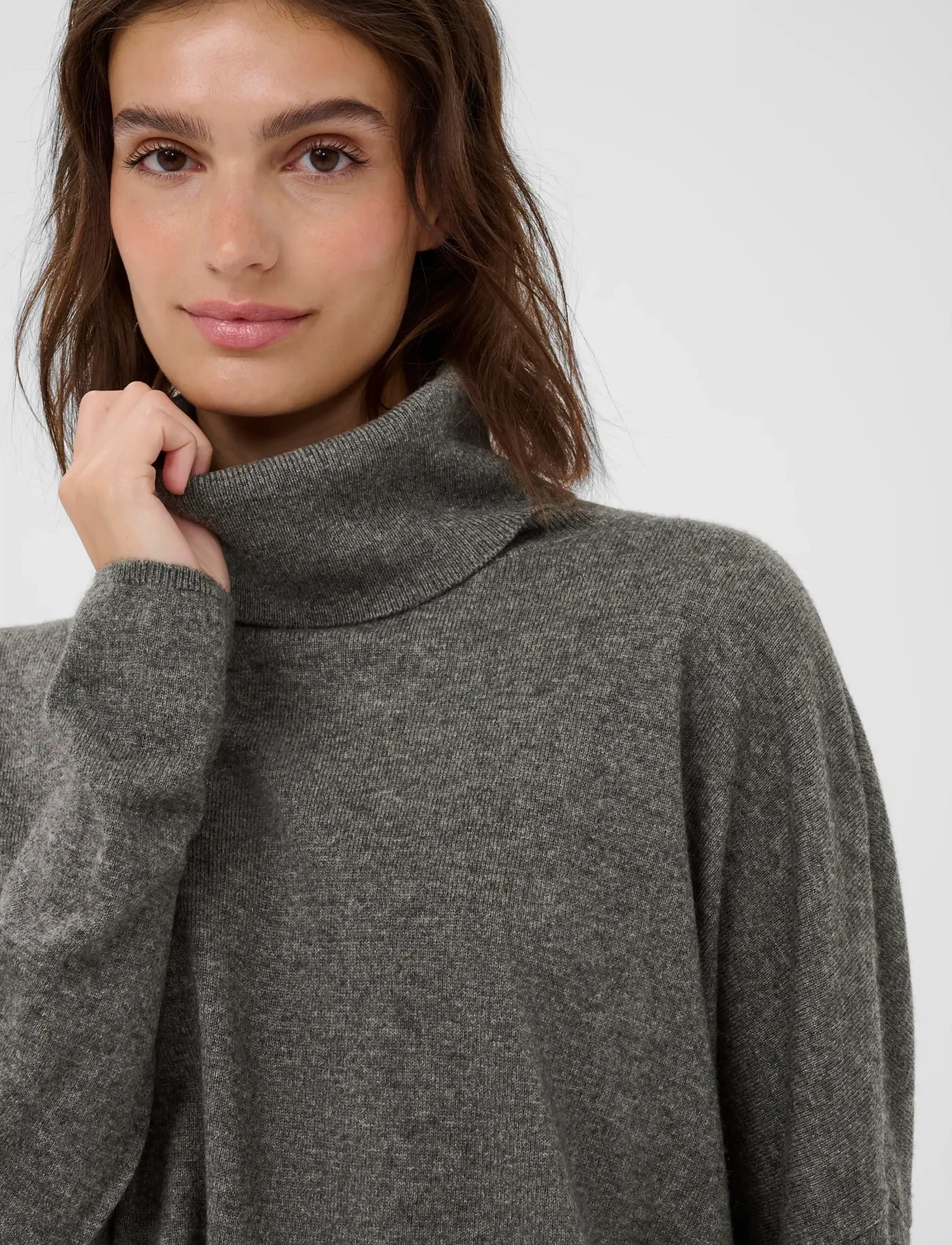 Part Two - TilanePW PU - rollkragenpullover - dark grey melange - 5