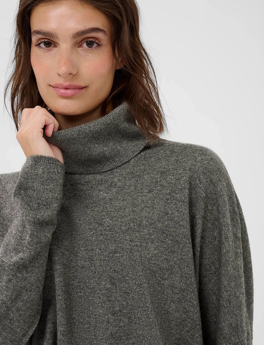 Part Two - TilanePW PU - striktrøjer - dark grey melange - 5