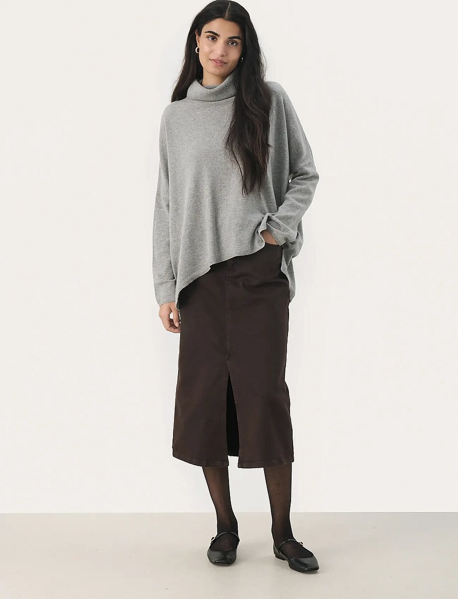 Part Two - TilanePW PU - striktrøjer - medium grey melange - 3