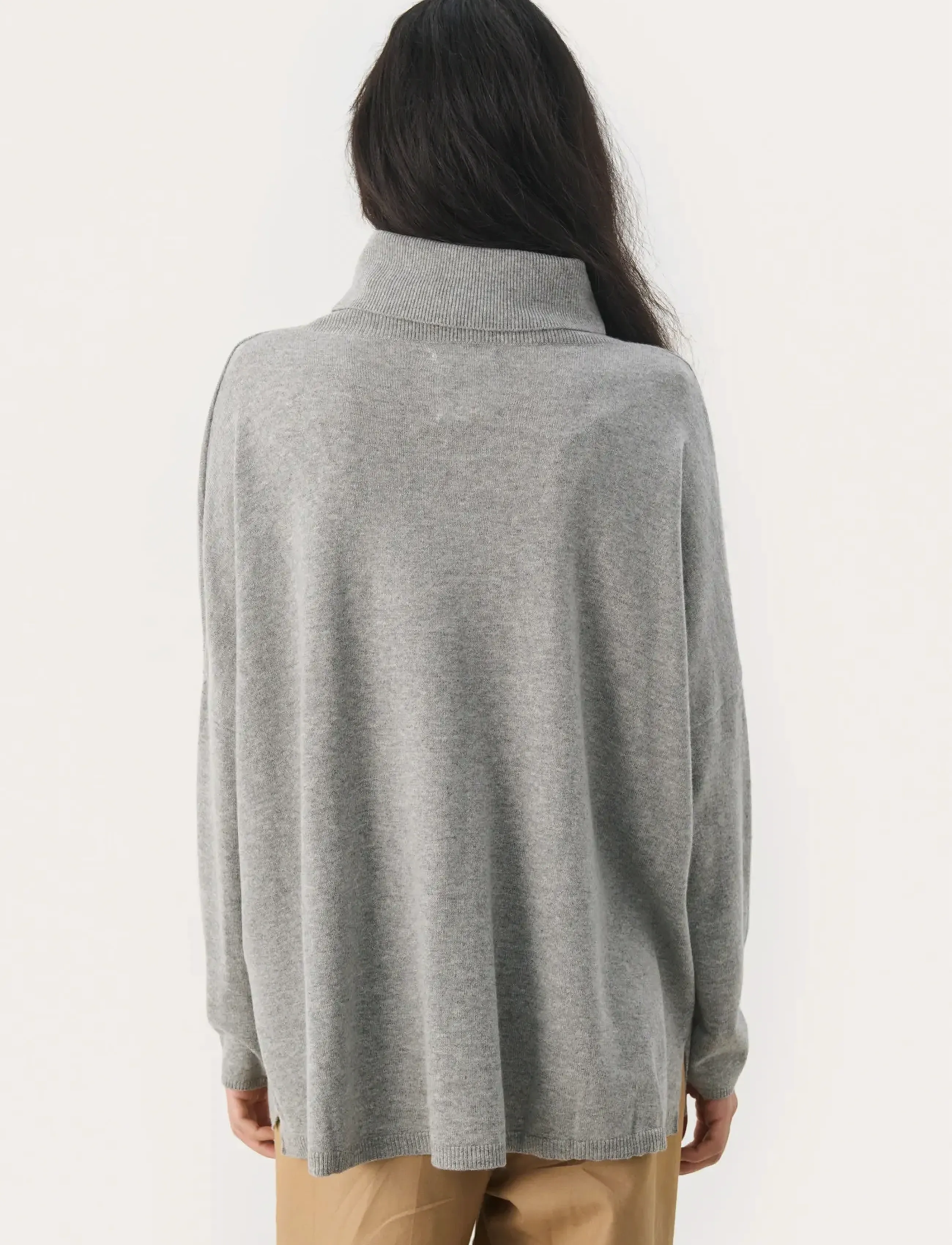 Part Two - TilanePW PU - rullekraver - medium grey melange - 4